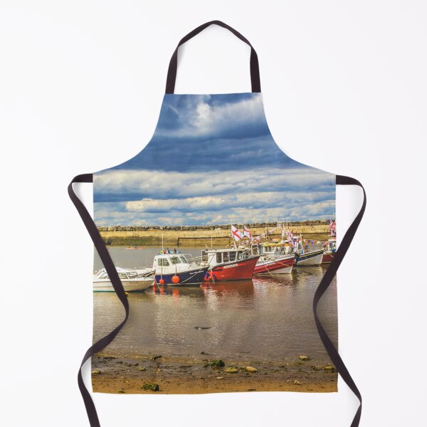 Item preview, Fishing boats in Staithes Harbour designed and sold by grumpykeith.