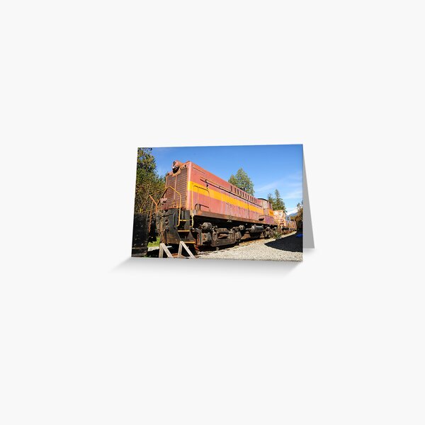 Old Train Wagon at Rest Greeting Card