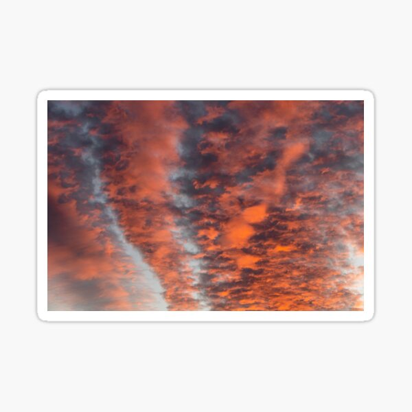 Brennender Himmel bei Sonnenuntergang Sticker