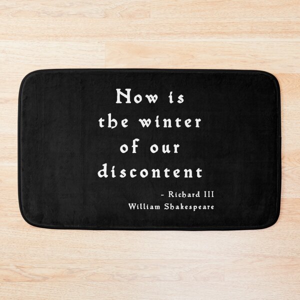 Item preview, Now is the winter of our discontent - Richard III, William Shakespeare gift designed and sold by Stageystuff.
