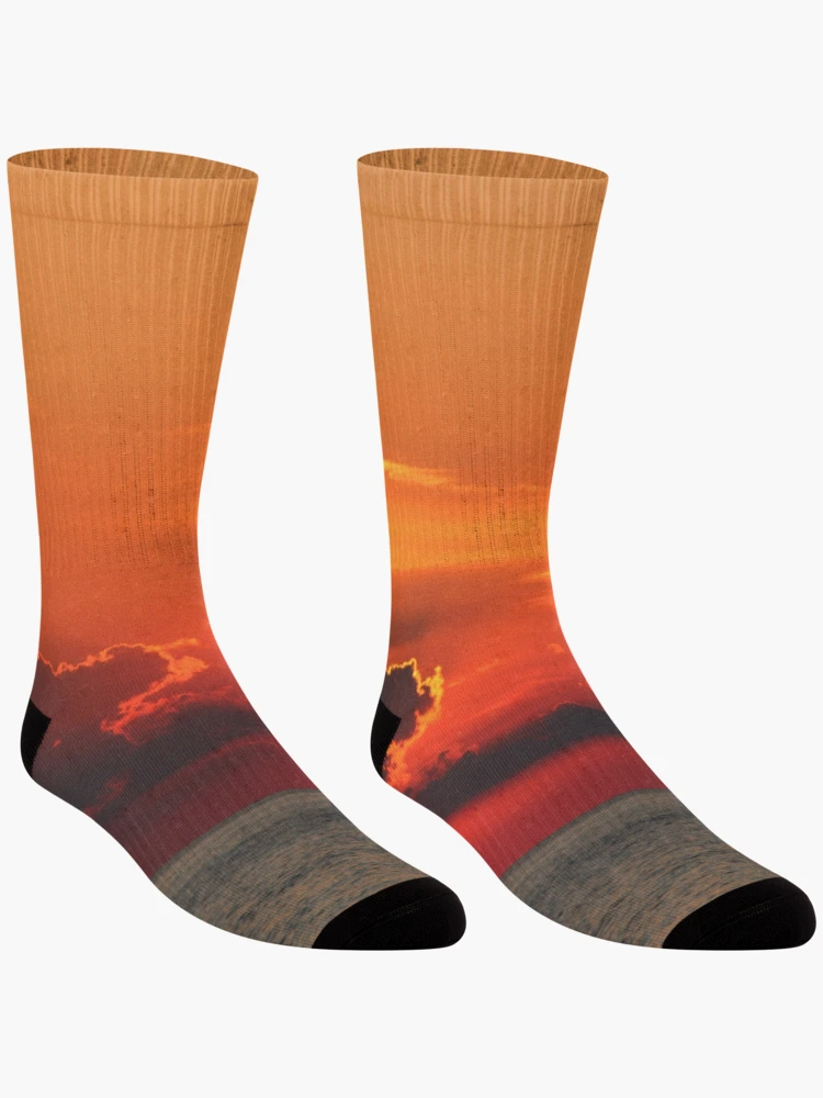 Thumbnail 3 of 5, Socks, Crepuscular Rays designed and sold by Jen-Perry.
