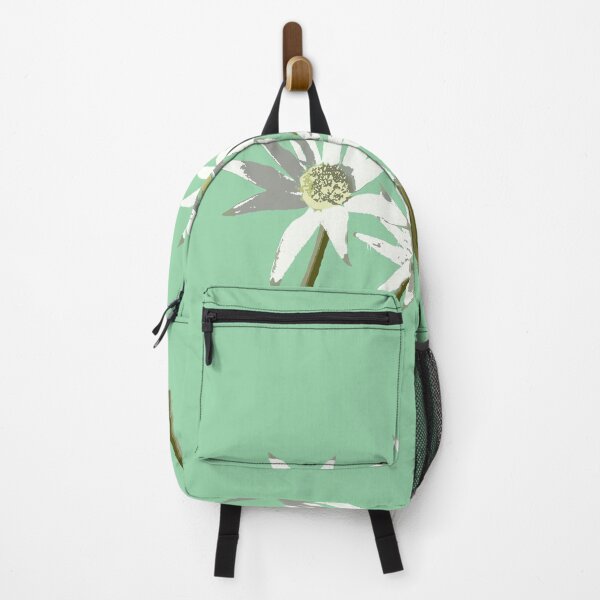Item preview, Flannel Flowers (Actinotus helianthi) on green designed and sold by ChrissyWild.