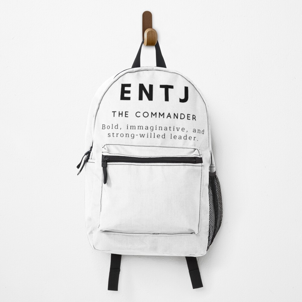 Mochila «ENTJ The Commander MBTI Type» de yourbestself Redbubble