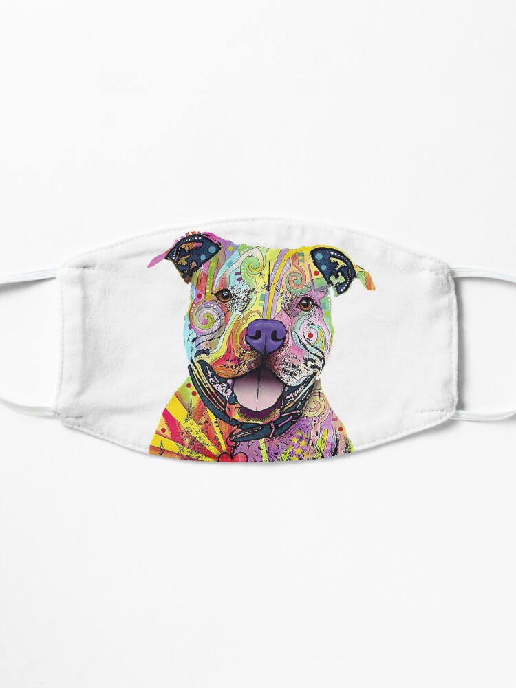 Alternate view of PitBull T-Shirts Colourful Pit Bulls T-Shirt Mask