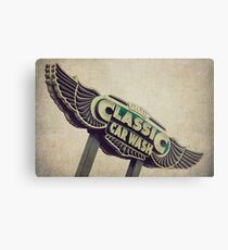 Flying Wings Classic Car Wash Sign Metal Print