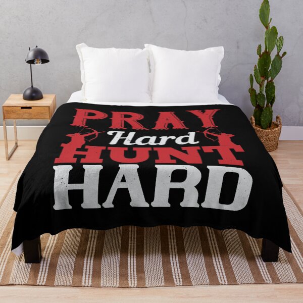 Item preview, Pray Hard Hunt Hard designed and sold by GoodVibeDesign.