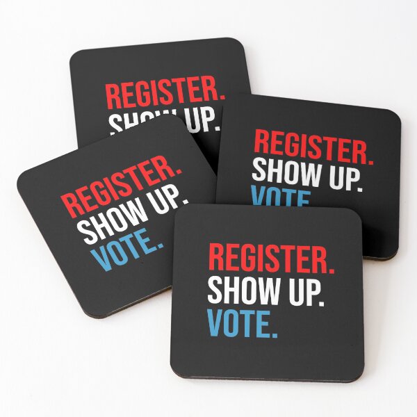 Item preview, Register Show Up and Vote designed and sold by House Sparrow.