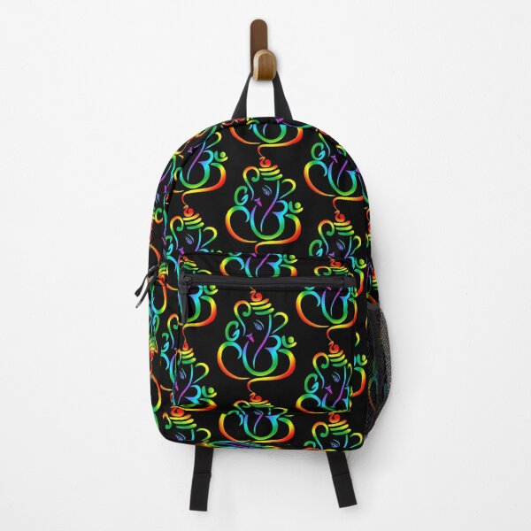 Item preview, Beautiful colourful Lord Ganesha 2 on black designed and sold by EvieWoj.