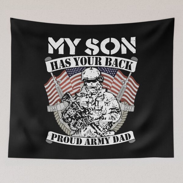 Item preview, My Son Has Your Back Proud Army Dad - US Military Father Gift designed and sold by DesignCube.