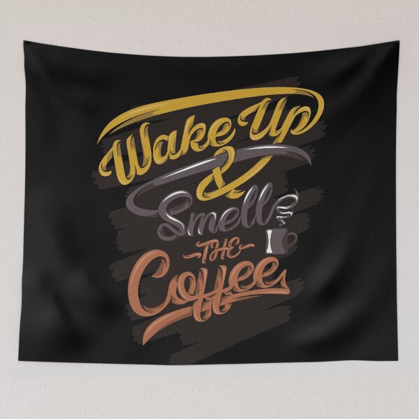 Item preview, Wake up smells the coffee funny apparel designed and sold by coffeeapparel.