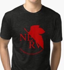 NERV Red Logo Tri-blend T-Shirt
