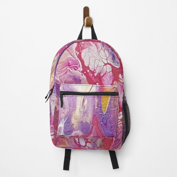 Item preview, An Abstract Fluid Art, Pink Purple and Gold Bloom Design designed and sold by lisasartdesigns.