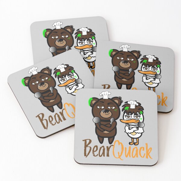 Item preview, BearQuack Chef pose - messy designed and sold by BearQuack.