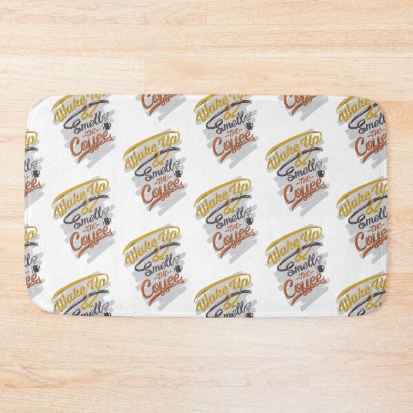 Item preview, Wake up smells the coffee. Coffee slogan on white designed and sold by coffeeapparel.