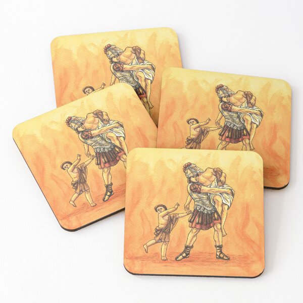 Item preview, Aeneas and the flight from Troy designed and sold by CloudyCreativa.