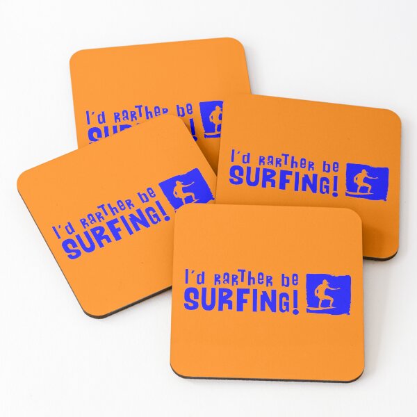 Item preview, I'd rather be Surfing! Blue Logo designed and sold by Logo-A-GoGo.