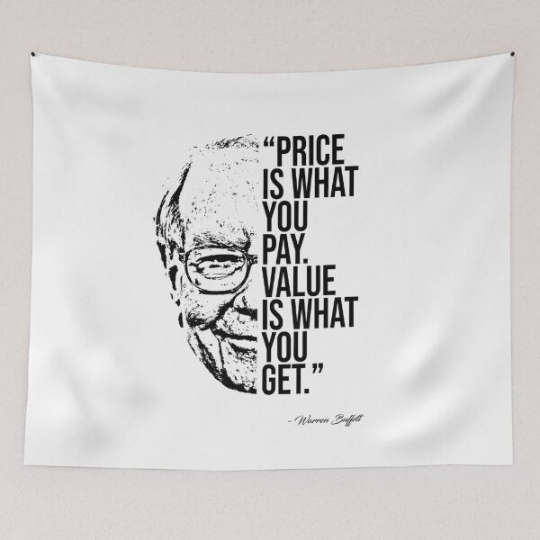 Item preview,  Warren Buffett quotes, quote designed and sold by madkitten.