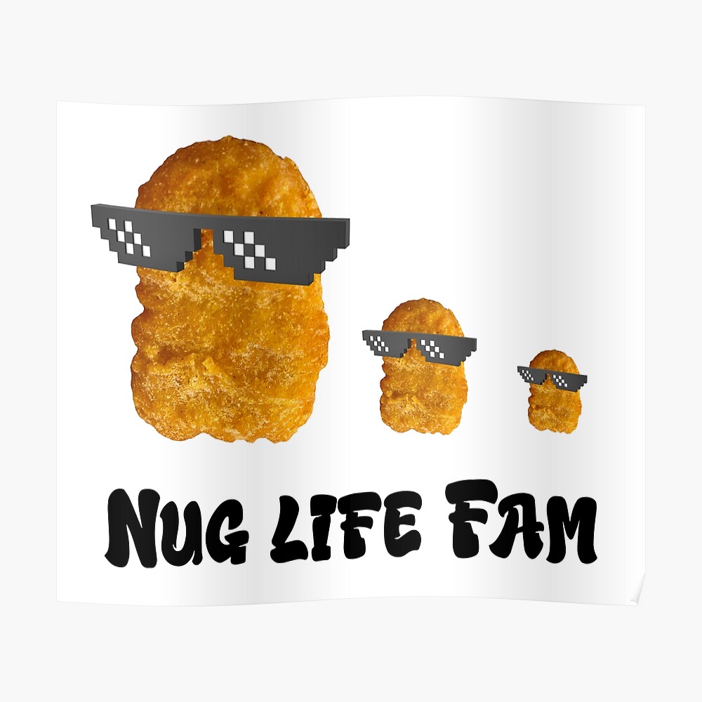 Nug Life Fam Mcdonalds Chicken Nuggets Mask By T Shirt Designs Redbubble