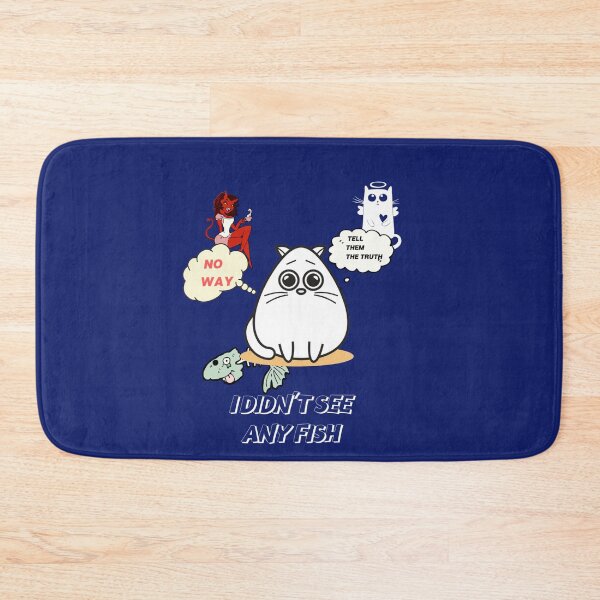 Item preview, Cat Humor-I Didn't See Any Fish designed and sold by TeesFashion.