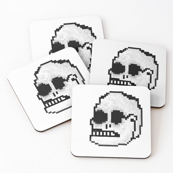 Item preview, Pixel art skull designed and sold by Krp2.
