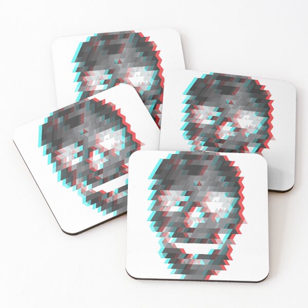Item preview, Glitch skull- Digital pirate designed and sold by adamnicolson.