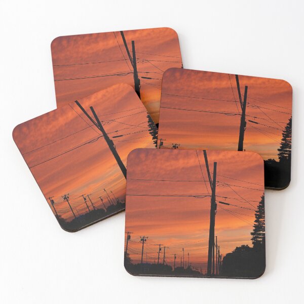 Item preview, Power lines at Sunset designed and sold by Poete100.