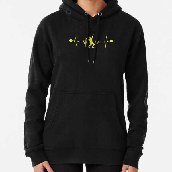 Tennis Heartbeat Tennis Lover Pullover Hoodie