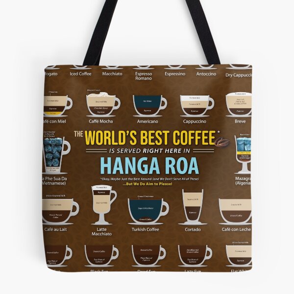 Item preview, Hanga Roa, Chile, Easter Island Coffee Types Chart designed and sold by Coffee-Meme.