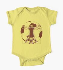 Vitruvian Soccer Player (Natural Tones) One Piece - Short Sleeve