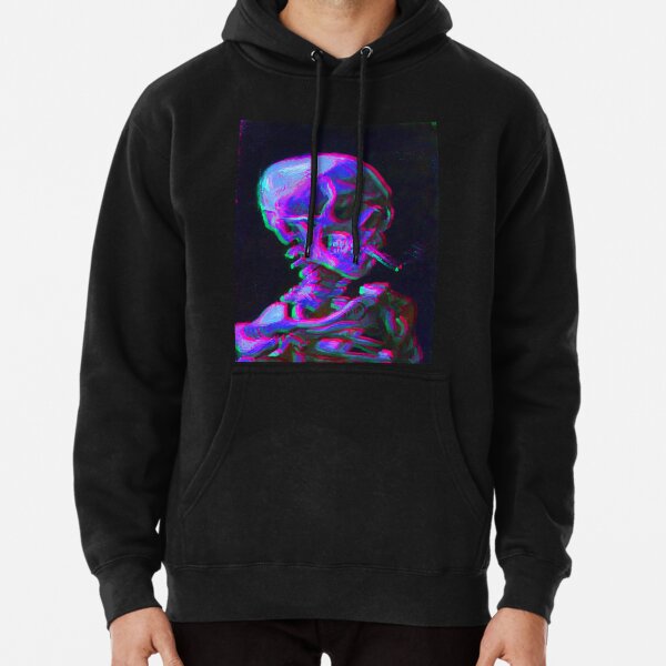 Neon Skull Black And Neon Sweatshirt Skulls Shady Character T
