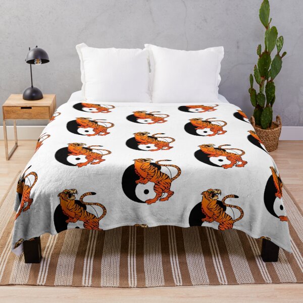 Item preview, Yin Yang and Golden Tiger Auspicious Feng Shui designed and sold by headpossum.