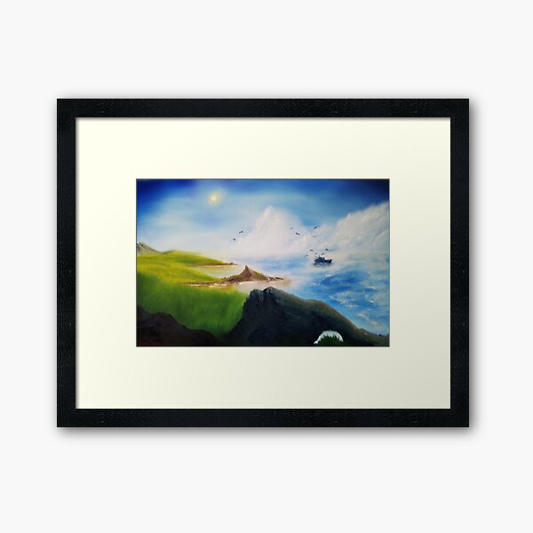Fisher-man's Coastline Framed Art Print