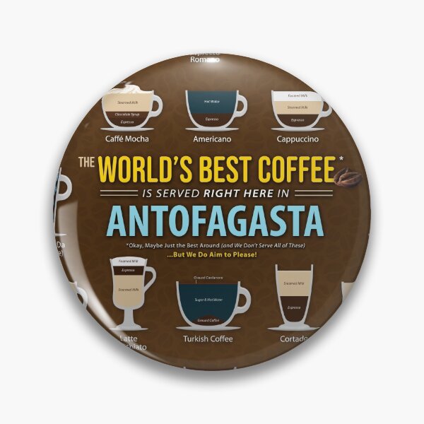 Item preview, Antofagasta, Chile Coffee Types Chart designed and sold by Coffee-Meme.