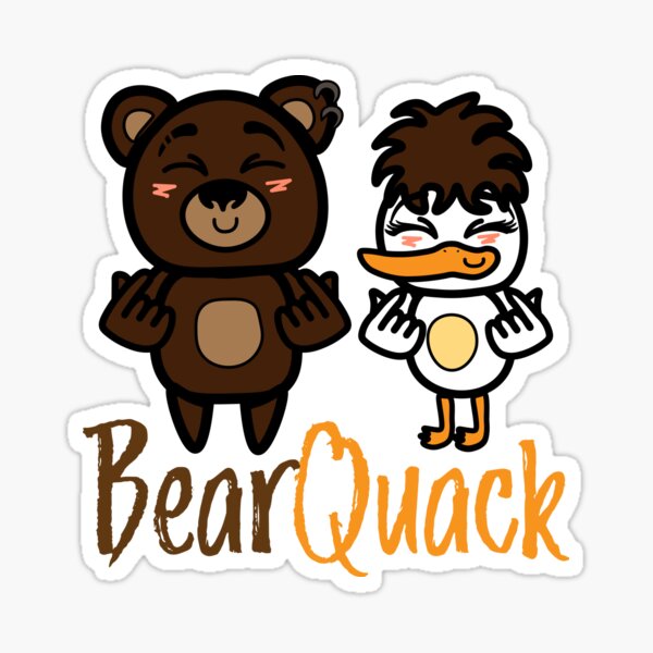 Vista previa del artículo con la obra «BearQuack Hearts 2.0», diseñado y vendido por BearQuack.