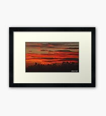 " A Cornish Sunset" Framed Print
