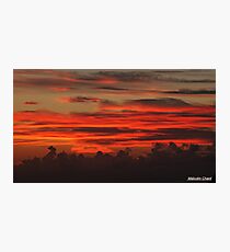 " A Cornish Sunset" Photographic Print