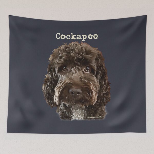 Item preview, Chocolate Brown Cockapoo Dog  designed and sold by Happy Dog Doodles.