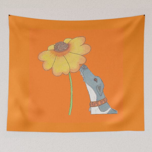 Item preview, Just Sniffing Sunshine - Orange background  designed and sold by JaneWrenArt.