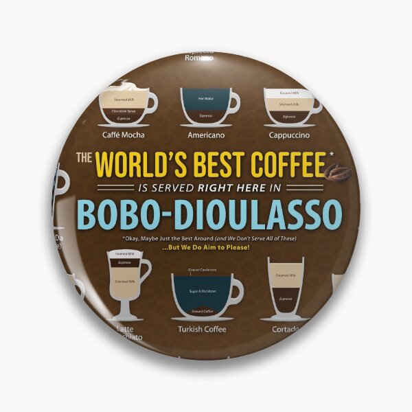 Item preview, Bobo-Dioulasso, Burkina Faso Coffee Types Chart designed and sold by Coffee-Meme.