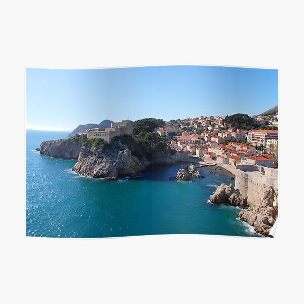 Dubrovnik from the city walls Poster