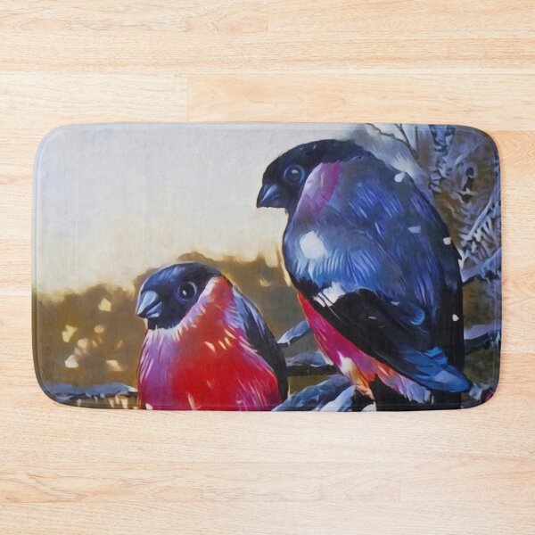 Item preview, Winter bullfinches designed and sold by helenkaiy.