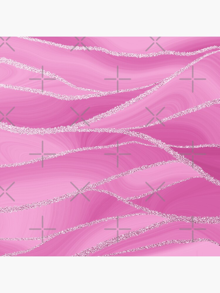 Pink Blush Agate Marble Landscape III by MysticMarble