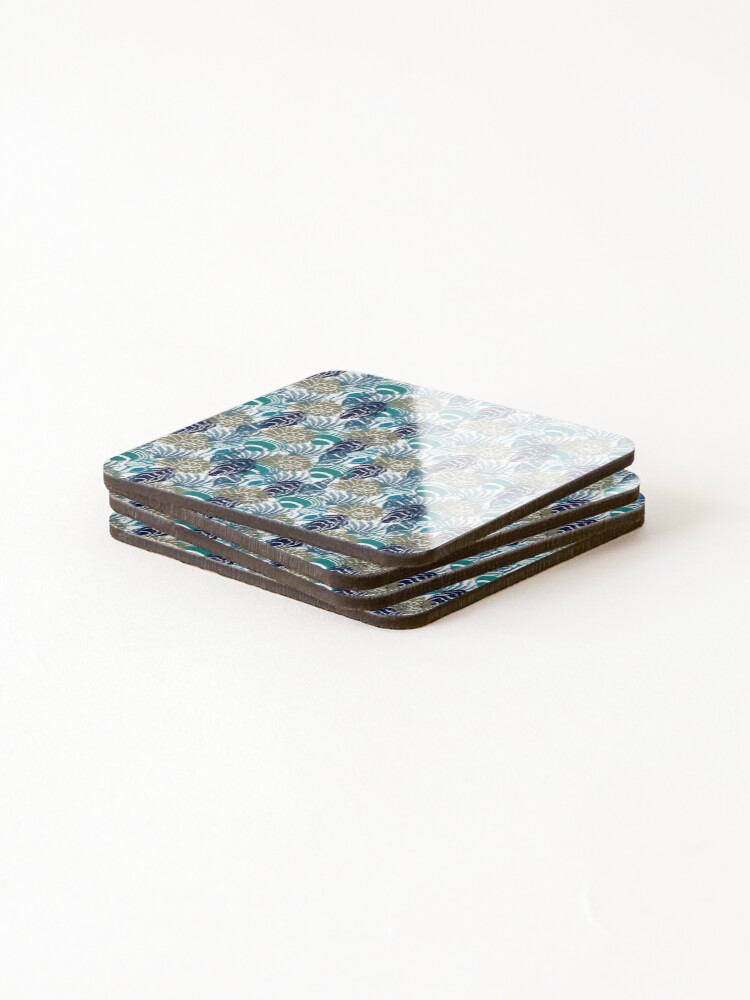 Thumbnail 4 of 5, Coasters (Set of 4), Shell pattern designed and sold by Chelsea-Swan.