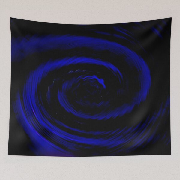 Item preview, Black and Blue Hole Abstract Digital Art designed and sold by WLHmedia.com .