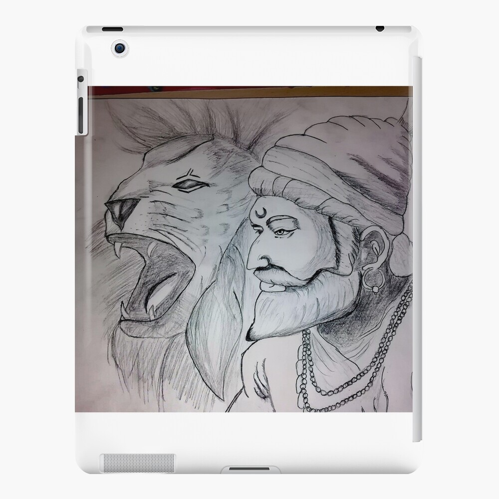 Shivaji Maharaj Handmade Pencil Sketch Size 179mb 4000 X1800