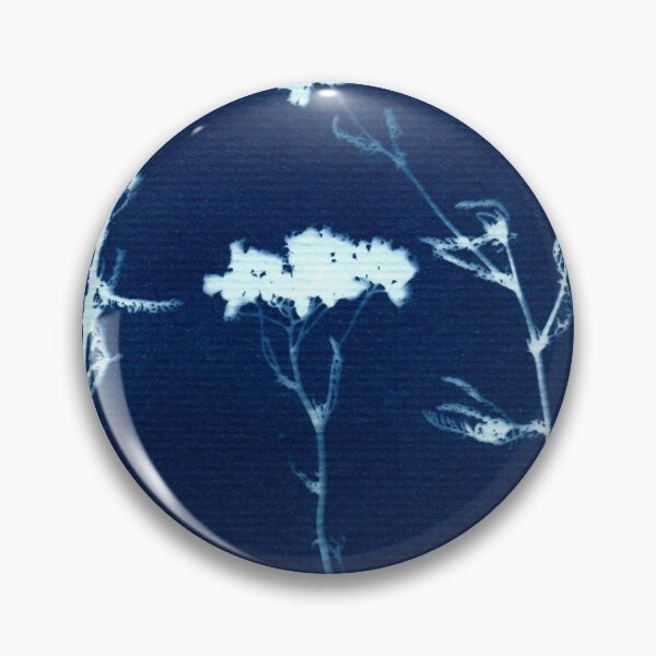 Item preview, Botanical blue floral vintage style handmade Cyanotype print 2020 ed. 10 designed and sold by KasparekFineArt.