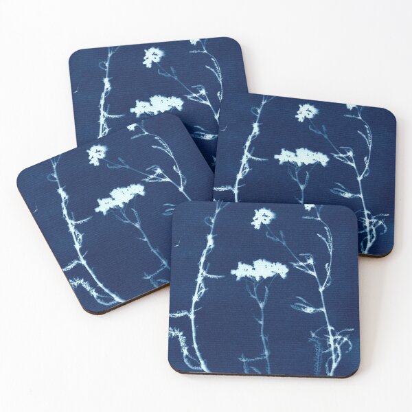 Item preview, Botanical blue floral vintage style handmade Cyanotype print 2020 ed. 10 designed and sold by KasparekFineArt.