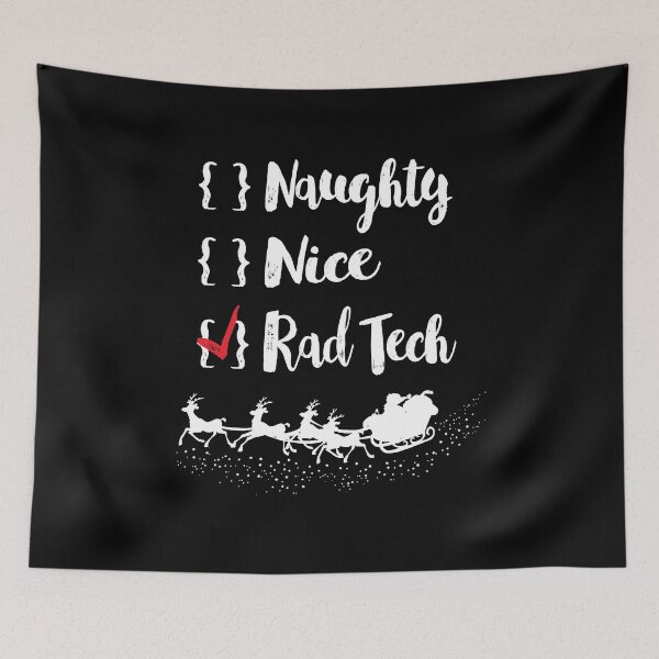 Item preview, Naughty or Nice o Rad Tech Santas Chirstmas Lista de verificación designed and sold by GriffsGraphix.
