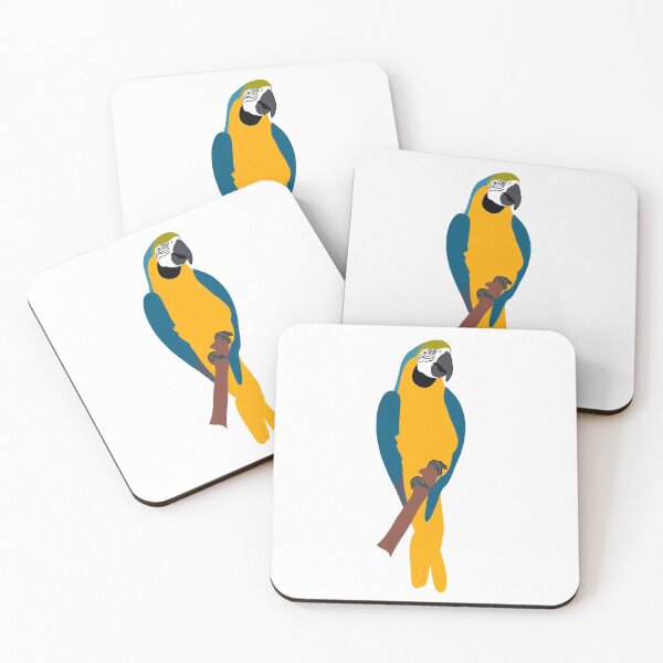 Item preview, macaw parrot blue and yellow designed and sold by KikasArt.