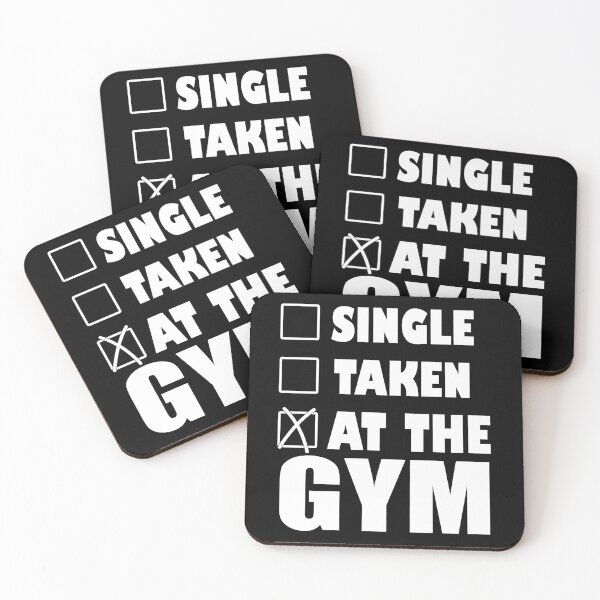 Item preview, Single, taken, at the gym - Funny gym lover Gift designed and sold by Teenation9.